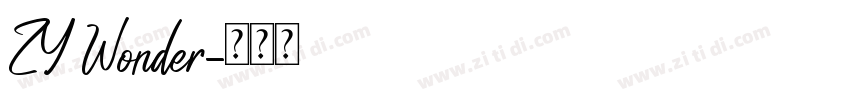 ZY Wonder字体转换